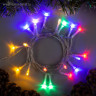 Гирлянда «Нить» 2 м, IP20, прозрачная нить, 20 LED, 2 режима, батарейки AAх3 (нет в комплекте), свечение мульти