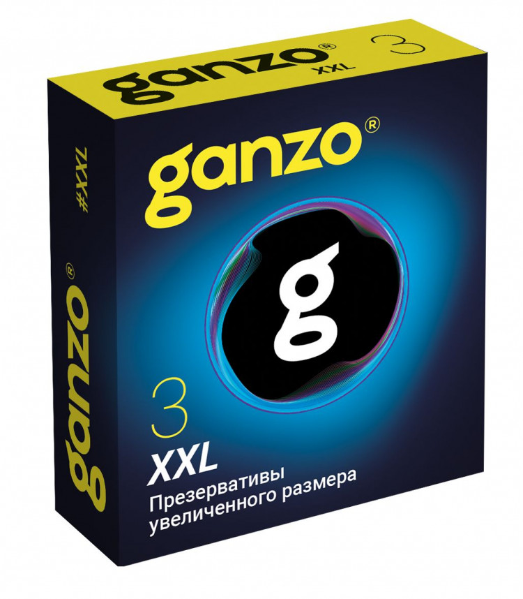 Презервативы увеличенного размера Ganzo XXL - 3 шт. 