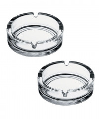 Набор из 2 стеклянных пепельниц