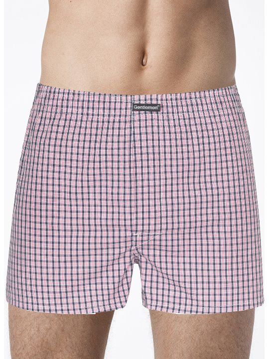 Классические мужские боксеры +size в клетку 