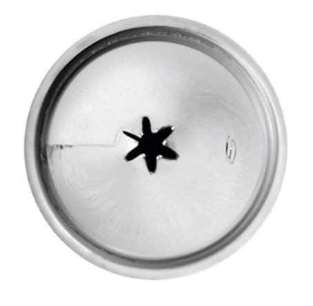 Насадка кондитерская «Звезда»;сталь нерж.;D=22/5,H=30мм;металлич. 