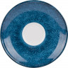 Блюдце «Аида» с декором;фарфор;D=12см;синий