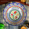 Супница Риштанская Керамика  Цветы , 25 см, синяя