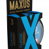 Классические презервативы в пластиковом кейсе MAXUS AIR Classic - 3 шт.