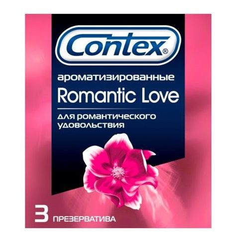 Презервативы с ароматом CONTEX Romantic - 3 шт. 