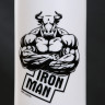 Белая бутылка для воды IRON MAN (750 мл.)