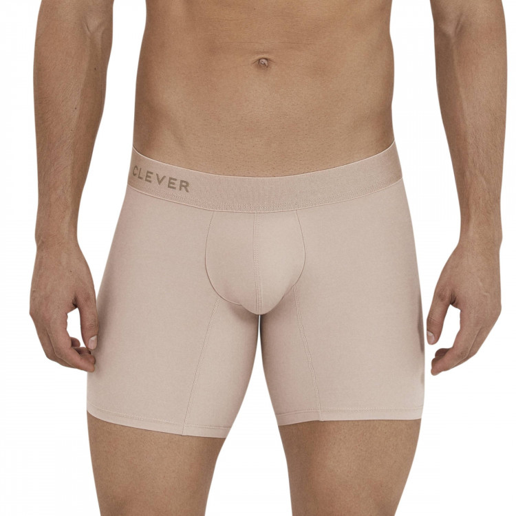 Бежевые удлиненные трусы-боксеры Natura Long Boxer 