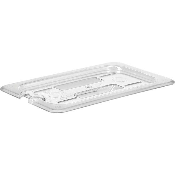 Прозрачная крышка для гастроемкости GN 1/4 с вырезом для ложки 