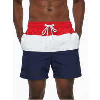 Трехцветные мужские шорты для пляжа