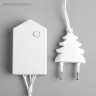 Гирлянда «Нить» 5 м, IP20, белая нить, 50 LED, свечение синее, 8 режимов, 220 В