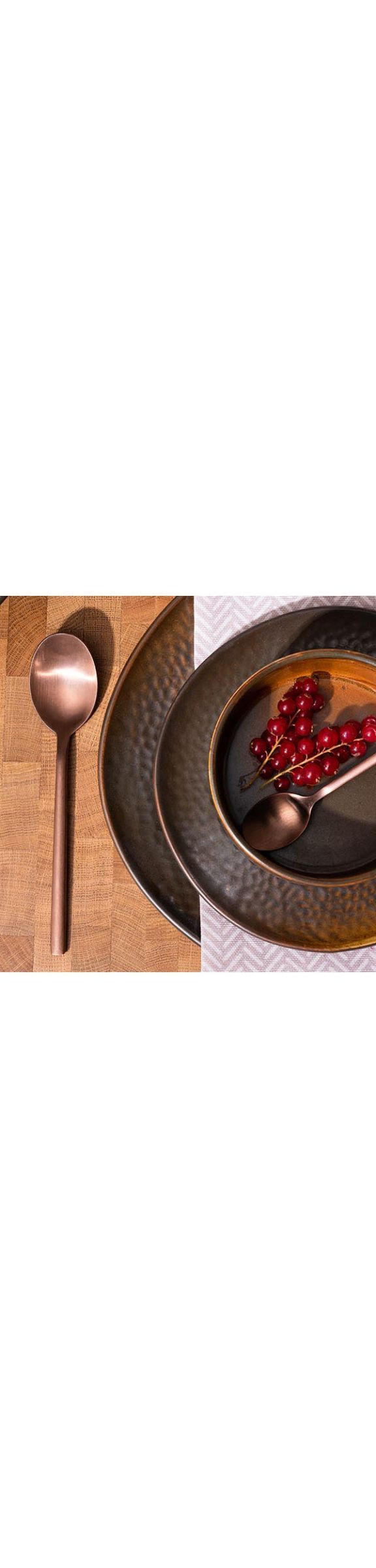 Ложка чайная «Саппоро бэйсик»;сталь нерж.;,L=13,9см;роз. золото,матовый 