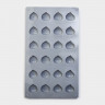 Форма для шоколада Доляна «Орешки», силикон, 30×17,5×1,5 см, 24 ячейки (3×2,6 см) , цвет серый