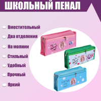 Пенал школьный  Аниме  на молнии, 2 отделения, МИКС