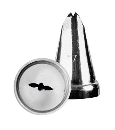 Насадка кондитерская «Маленький листок»;сталь нерж.;D=22,H=30мм;металлич. 