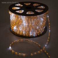 Световой шнур Luazon Lighting 13 мм, IP65, 100 м, 36 LED/м, 220 В, 2W, мерцание, свечение жёлтое