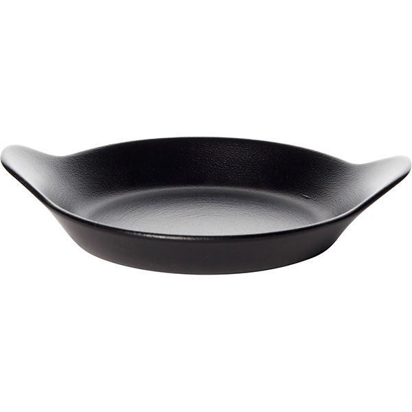 Форма для запекания порционная;керамика;320мл;D=18см;черный 