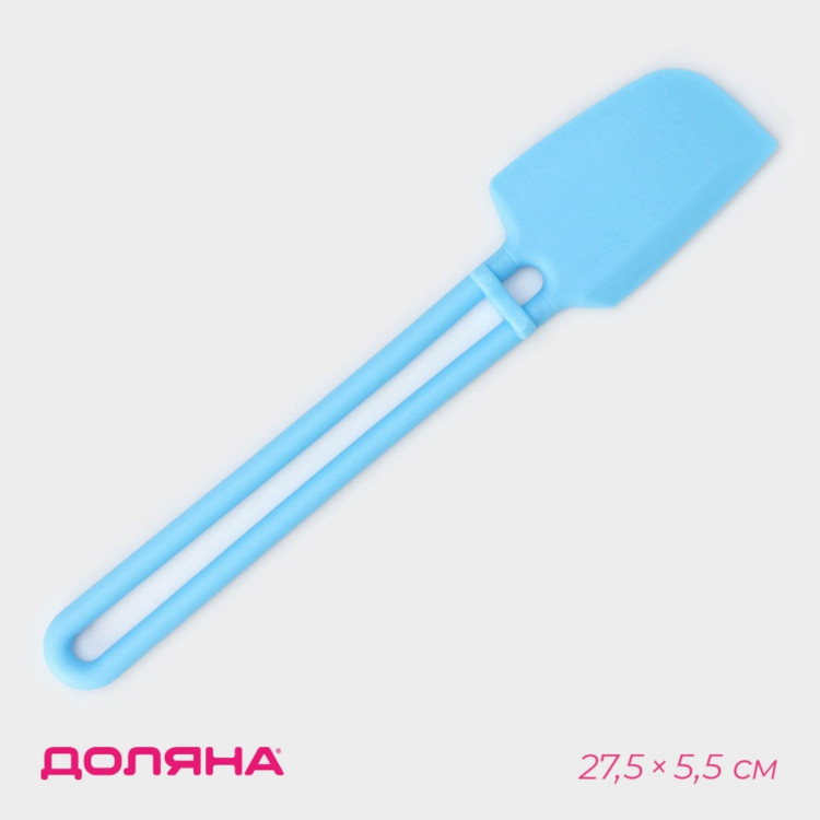 Лопатка Доляна «Дуэт», 27,5×5,5×1 см, цвет голубой 