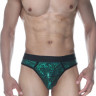 Зеленые блестящие мужские трусы-стринги Зеленые блестящие мужские трусы-стринги
