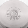 Кастрюля из нержавеющей стали Magistro Tefida, 2,5 л, крышка-дуршлаг, носик для слива, капсульное дно, силиконовые ручки, стеклянная крышка