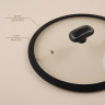 Крышка стеклянная SL Home, d=22 см, с силиконовым ободком
