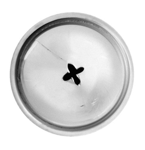 Насадка кондитерская «4-конечная звезда»;сталь нерж.;D=22/5,H=40мм;металлич. 