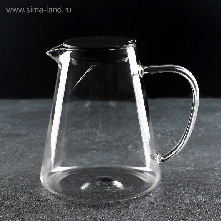 Кувшин для воды стеклянный «Коктейльный», 1,3 л, 13,5×16,5 см 