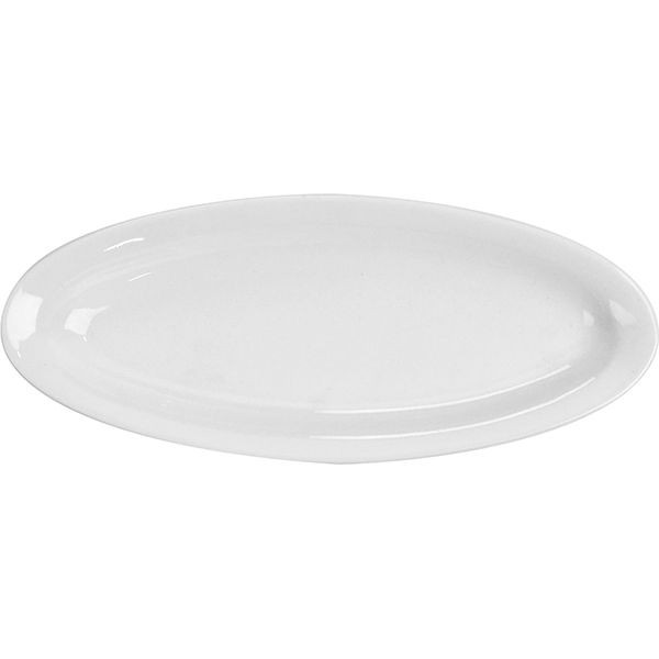 Блюдо «Кунстверк» овальное;фарфор;,H=2,L=22,B=8см;белый 