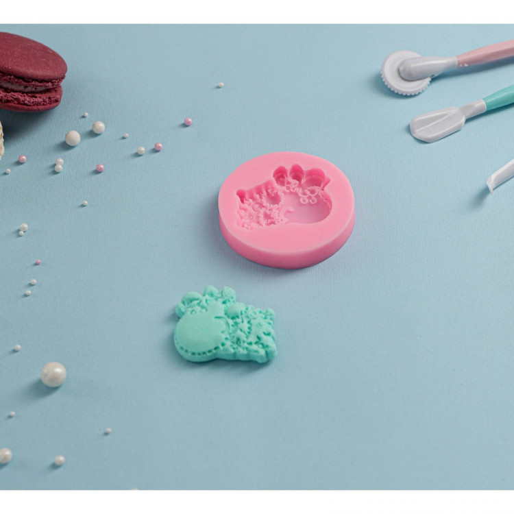 Молд «Долли», силикон, 6,2×6,2×1,1 см, цвет розовый 