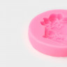 Молд «Долли», силикон, 6,2×6,2×1,1 см, цвет розовый