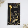 Ложка с подвесом  With love , 2,7 х 14, 8 см