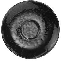 Черное блюдце «Нанокрем Блэк» (диаметр 14,5 см)