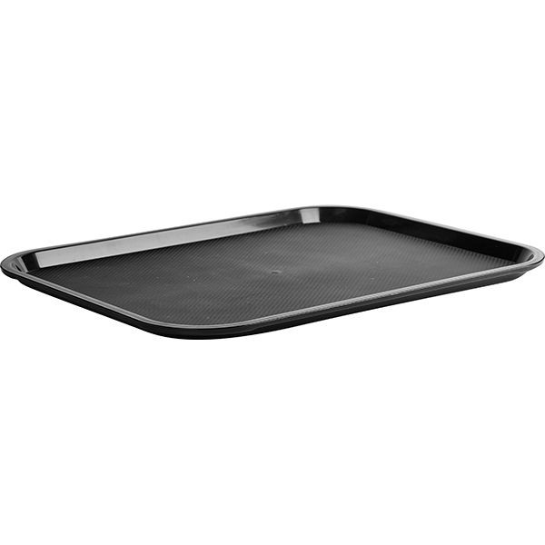 Поднос «Проотель» прямоугольный для Фаст Фуд;полипроп.;,L=45,5,B=35,5см;черный 