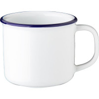 Кружка «Ретро Канте Блау» с декором;фарфор;180мл;белый,синий