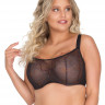 Бюстгальтер-топ plus size с изысканной вышивкой нитями с люрексом