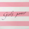 Розовая шторка в ванную Girls Power (180х180 см)