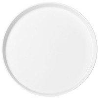 Белое круглое блюдо «Кунстверк» с бортом (диаметр 22,5 см)