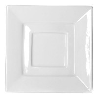 Белое квадратное блюдце «Кунстверк»