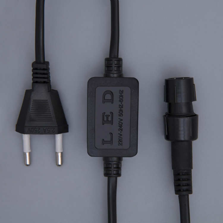 Шнур питания Luazon Lighting для светового шнура 11 мм, 2-pin, 220 В 