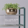 Синяя четырехъярусная обувница (50х19х60 см)