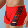 Мужские плавки-боксеры с оригинальной брендированной вставкой Мужские плавки-боксеры с оригинальной брендированной вставкой