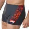 Мужские плавки-боксеры с оригинальной брендированной вставкой Мужские плавки-боксеры с оригинальной брендированной вставкой