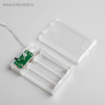 Гирлянда «Нить» 2 м, IP20, прозрачная нить, 20 LED, свечение красное, 2 режима, AAх3