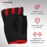 Перчатки спортивные ONLYTOP, р. S, цвет чёрный/красный