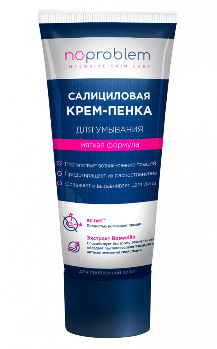 Салициловая крем-пенка для умывания Noproblem - 100 мл. 