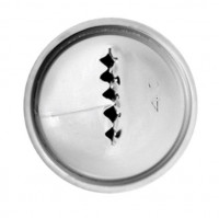 Насадка кондитерская «Рифленая лента»;сталь нерж.;D=22,H=30мм;металлич.!