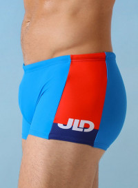 Мужские плавки-боксеры с контрастной брендированной вставкой