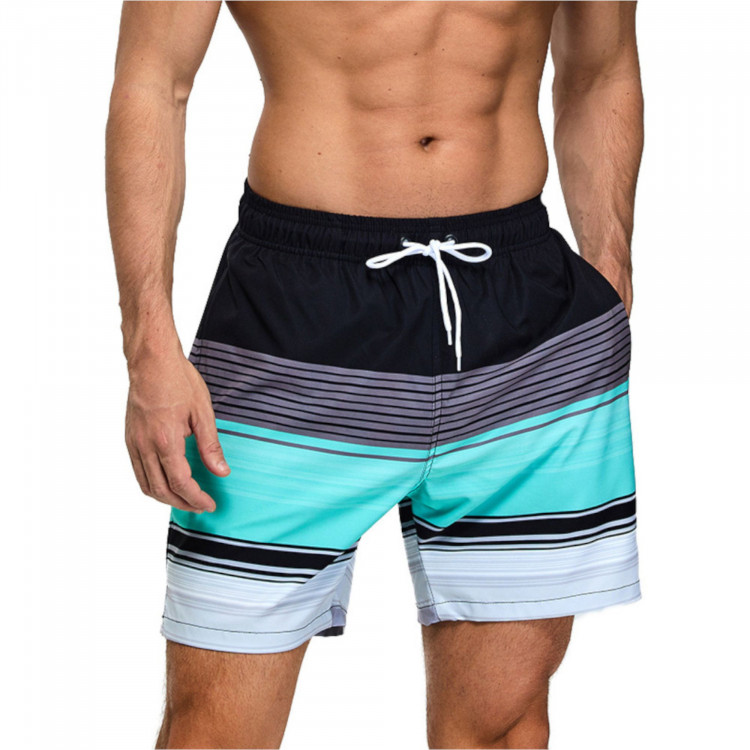 Мужские шорты в полоску для пляжного отдыха 