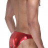 Красные блестящие мужские трусы-слипы Красные блестящие мужские трусы-слипы