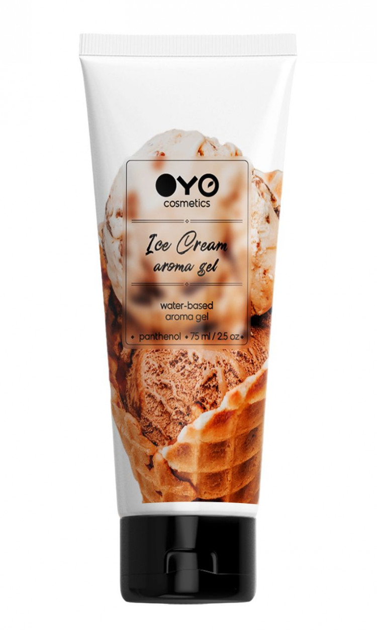 Лубрикант на водной основе OYO Aroma Gel Ice Cream с ароматом пломбира - 75 мл. 