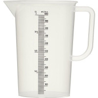 Кувшин мерный;полипроп.;1л;D=11,5,H=17см;прозр.